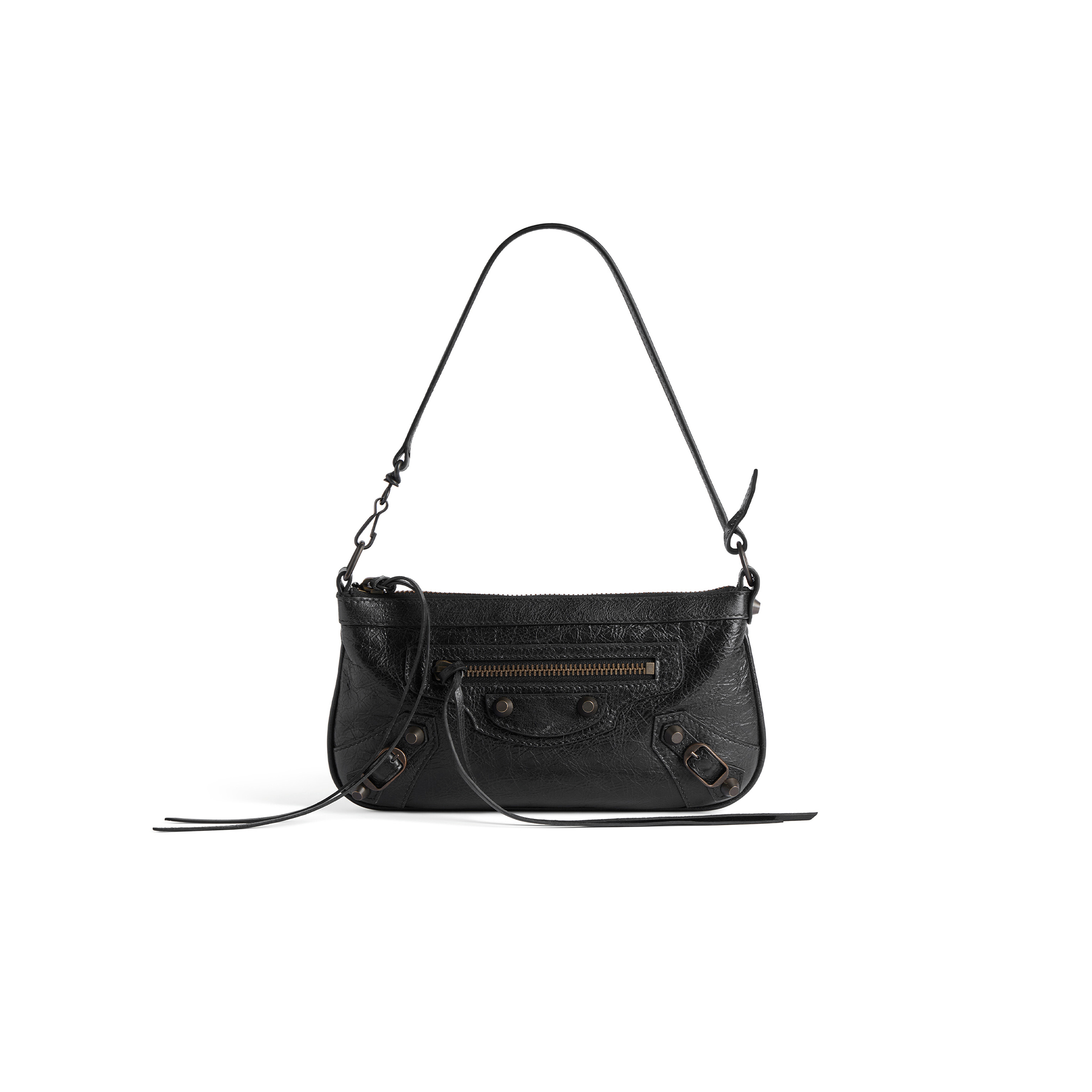 BALENCIAGA WOMEN'S LE CITY POUCH ON STRAP IN BLACK ‎8639602ABEK1000 (25*14*4cm)